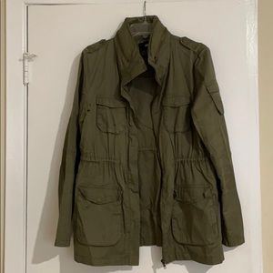 Women’s Olive Green Zipper Jacket